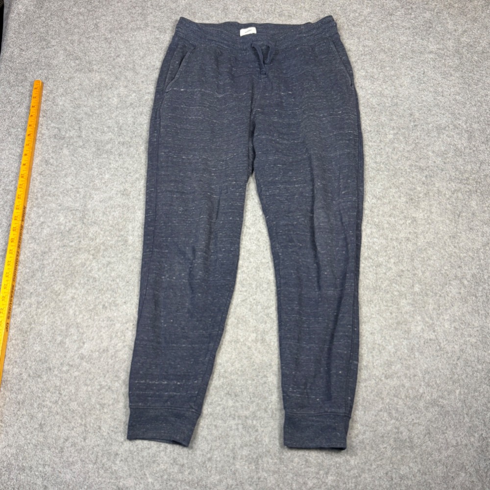 Old Navy Mens Medium Blue Marled Knit Joggers Drawstring Sweatpants Cuffed